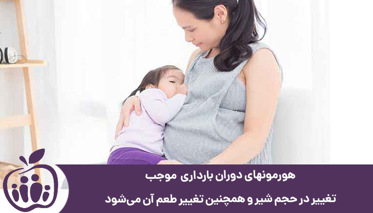 شیردهی در بارداری و تغییر طعم وکیفیت شیر مادر